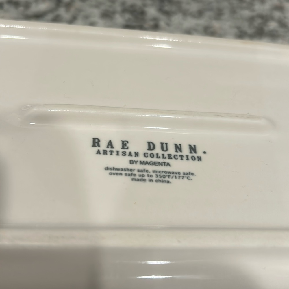 Rae Dunn Ceramic Baking Dish "Bake", Bread Loaf Pan, Kitchen Baking Decor - Picture 5 of 10